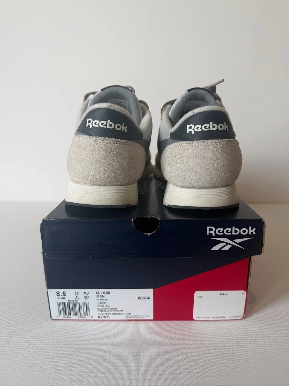 Reebok Men's Taupe and Light Gray Sneakers